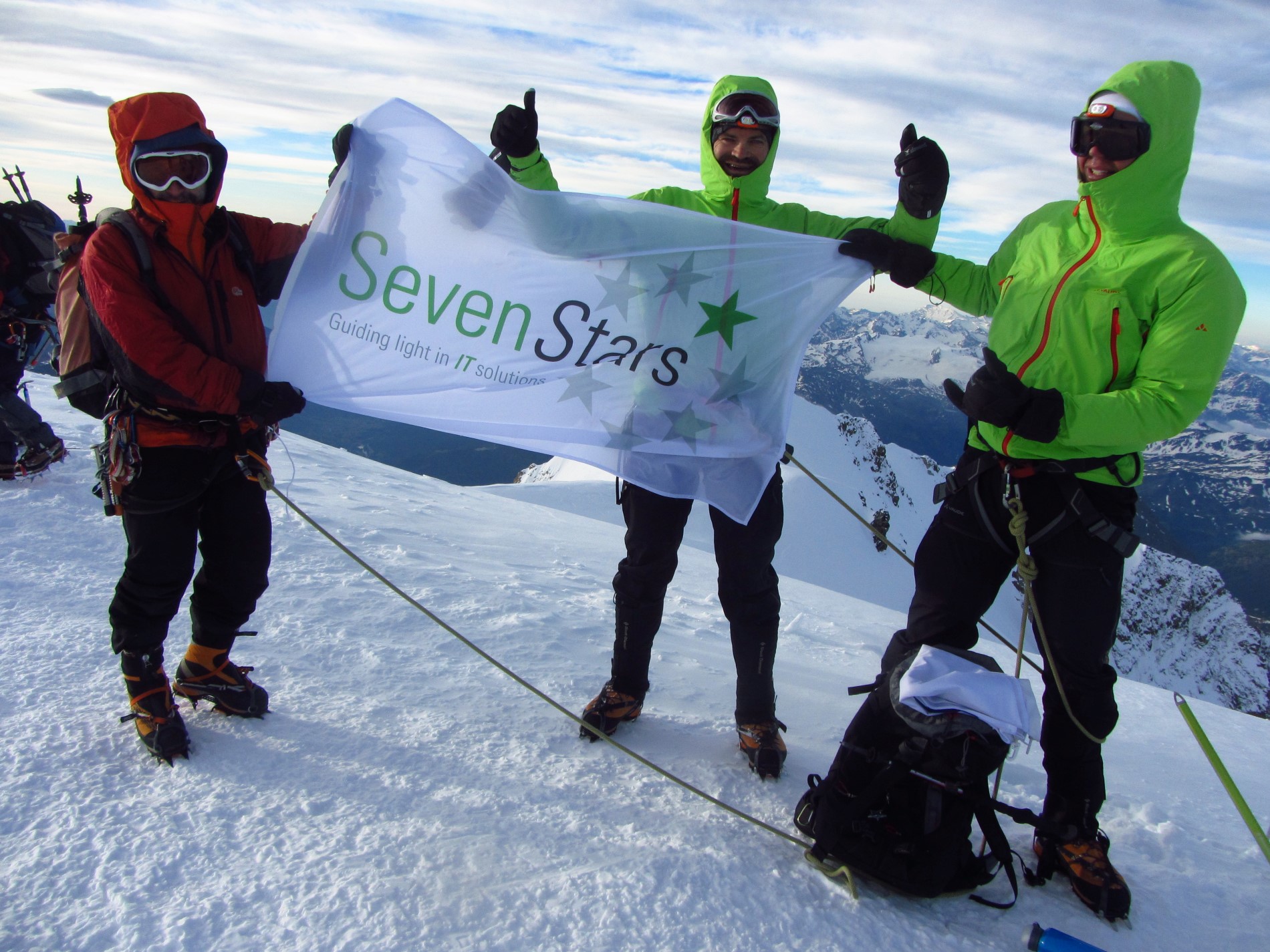 Sevenstars beklimt de Mont Blanc! 1