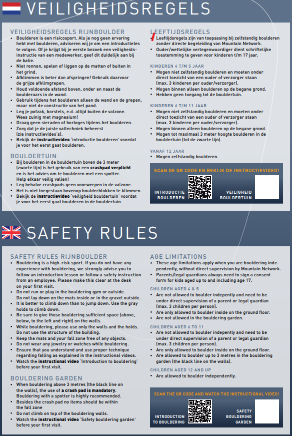 Safety rules RijnBoulder 1