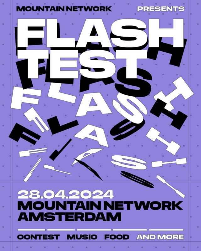 Flashtest is back! This year we are again organizing 2 Flashtests, and the first one is coming to Amsterdam on the 28th of April. Yes, the day after kingsday. Because why celebrate the birthday of our king when you can have a real celebration the day after? We got a fun contest, some workshops, events, nice food and and DJ Agnis. Keep an eye out on the Flashtest website (link in bio) and visit to subscribe! See you then!