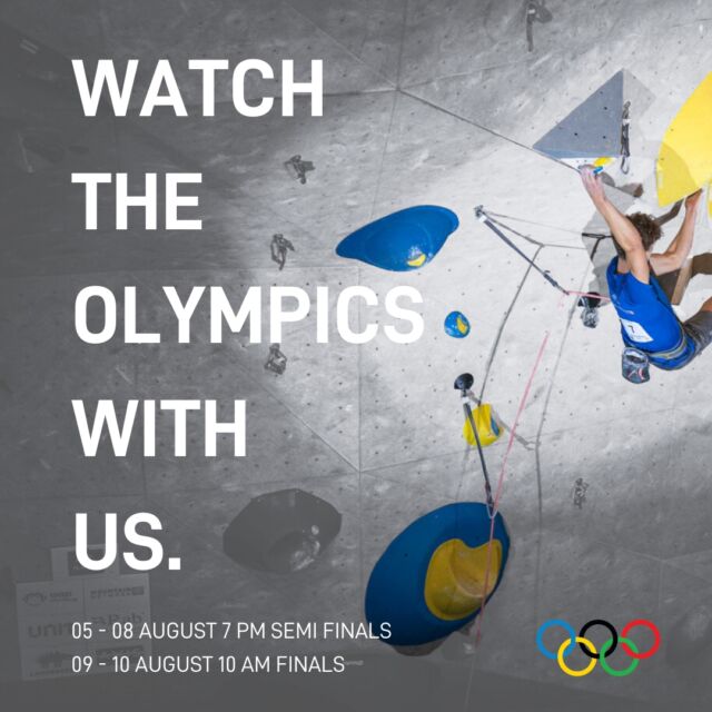 OLYMPIC GAMES 2024

We invite you to watch the Olympic Games Climbing 2024 with us. This year in Paris, the strongest athletes will fight for an Olympic medal for lead / boulder combined and speed. The climbing events take place from 05 - 10 august, during this week we will screen all the rounds. Feel free to drop by before or after your session, order a drink and get some snacks on the house!

05 - 08 August semi-finals 7 pm (replay) 
Order a drink and get some free snacks

09 - 10 August finals 10 pm (live)
Order a coffee or thee and get a free croissant

No sign up needed, see you then?