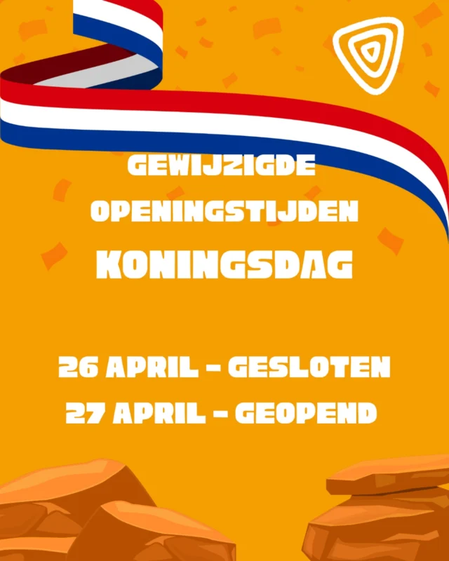🚨 GEWIJZIGDE OPENINGSTIJDEN 👑- Nog een herinnering dat we zaterdag 26 april gesloten zijn. Ook wij zijn dan de verjaardag van Willem aan het vieren!🥳 
Zondag zijn we wel gewoon weer geopend!