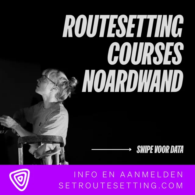 SET x MN
SET organiseert routesetting cursussen voor alle niveaus, en wij hosten er een aantal! Setten is een ambacht waar passie voor klimmen en creativiteit samenkomen. Het draait om het creëren van een gevoel op de wand — iets dat inspireert en klimmers uitdaagt om verder te leren. Voel jij die vibe? Dan is dit misschien iets voor jou!

SET INTRO
Deze introductie is bedoeld voor iedereen die wil proeven van het routesettersvak. De cursus duurt één dag en wordt gegeven door een ervaren nationale routesetter.
Onder begeleiding zet je meerdere boulders in verschillende niveaus en stijlen.

SET FUNDAMENTALS (boulder)
Voor iedere beginnende setter die een sterke basis wil leggen. In deze cursus leer je over veiligheid, materiaal, grepen, werkmethodes, kwaliteit, comfort en samenwerken.
Inclusief RTB-2 NKBV-certificering!

Check de SET-website voor meer info + inschrijven – link in bio!
.
.
.
#noardwand #mountainnetwork #setroutesetting