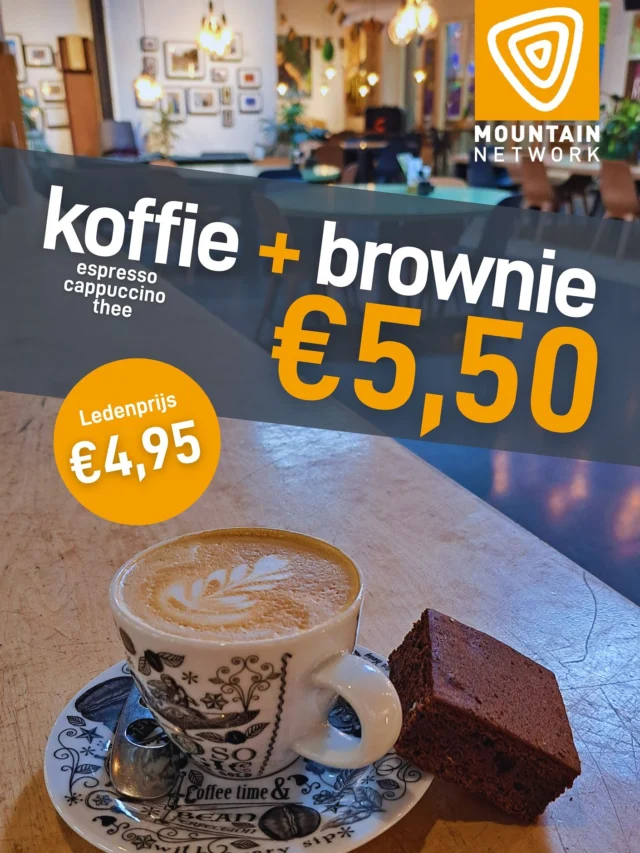 Dit najaar hebben we een horeca actie voor jullie! 

Dus kom gezellig onder het genot van een kopje koffie met een brownie klimmen. Of eindig je klimsessie met een biertje en een portie bitterballen! ☕️🍻
.
.
.
#noardwand #mountainnetwork #climbing #horeca
